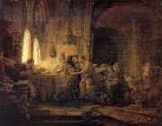 REMBRANDT Harmenszoon van Rijn The Parable of The Labourers in the vineyard Sweden oil painting artist